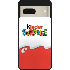 Google Pixel 7 Case Hülle - Silikon schwarz Kinder Surprise