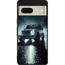 Coque Google Pixel 7 - Silicone rigide noir Mercedes G AMG Night