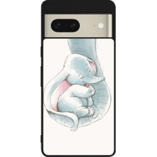 Coque Google Pixel 7 - Silicone rigide noir Mom 1903