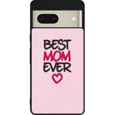 Google Pixel 7 Case Hülle - Silikon schwarz Mom 2023 best Mom ever pink