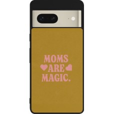 Google Pixel 7 Case Hülle - Silikon schwarz Mom 2026 Are Magic