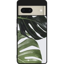 Google Pixel 7 Case Hülle - Silikon schwarz Monstera Plant