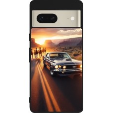 Coque Google Pixel 7 - Silicone rigide noir Mustang 69 Grand Canyon