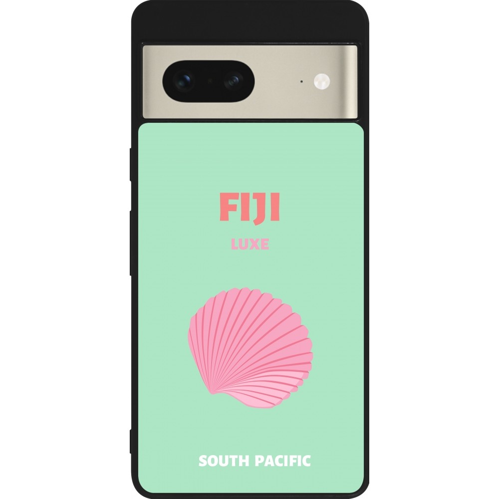 Coque Google Pixel 7 - Silicone rigide noir Pop Summer Destination Fiji