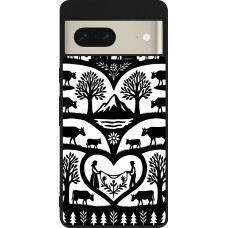 Coque Google Pixel 7 - Silicone rigide noir Poya Suisse 2
