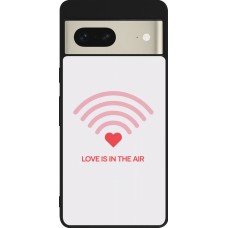 Coque Google Pixel 7 - Silicone rigide noir Saint Valentines Day 26 Love is in the air