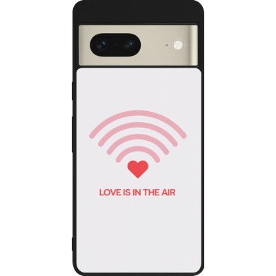 Google Pixel 7 Case Hülle - Silikon schwarz Saint Valentines Day 26 Love is in the air