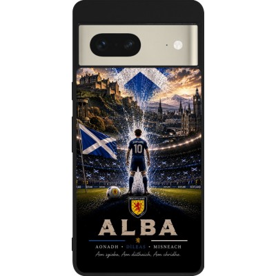 Google Pixel 7 Case Hülle - Silikon schwarz Fussball Schottland splash 2026