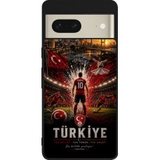Google Pixel 7 Case Hülle - Silikon schwarz Fussball Türkei splash 2026