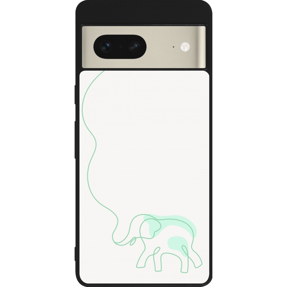 Google Pixel 7 Case Hülle - Silikon schwarz Spring 23 baby elephant