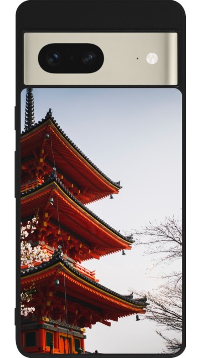 Coque Google Pixel 7 - Silicone rigide noir Spring 23 Japan