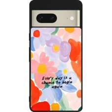 Coque Google Pixel 7 - Silicone rigide noir Every day is a chance 2026