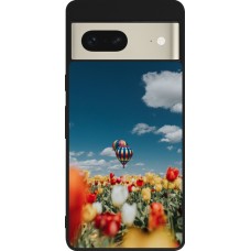 Coque Google Pixel 7 - Silicone rigide noir Hot air balloon 2026