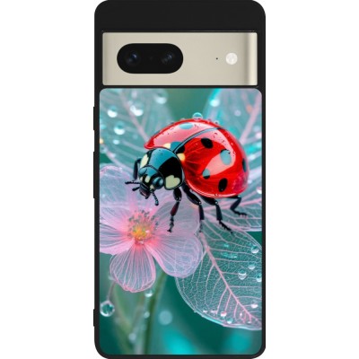 Coque Google Pixel 7 - Silicone rigide noir Ladybird in bloom Spring 2026