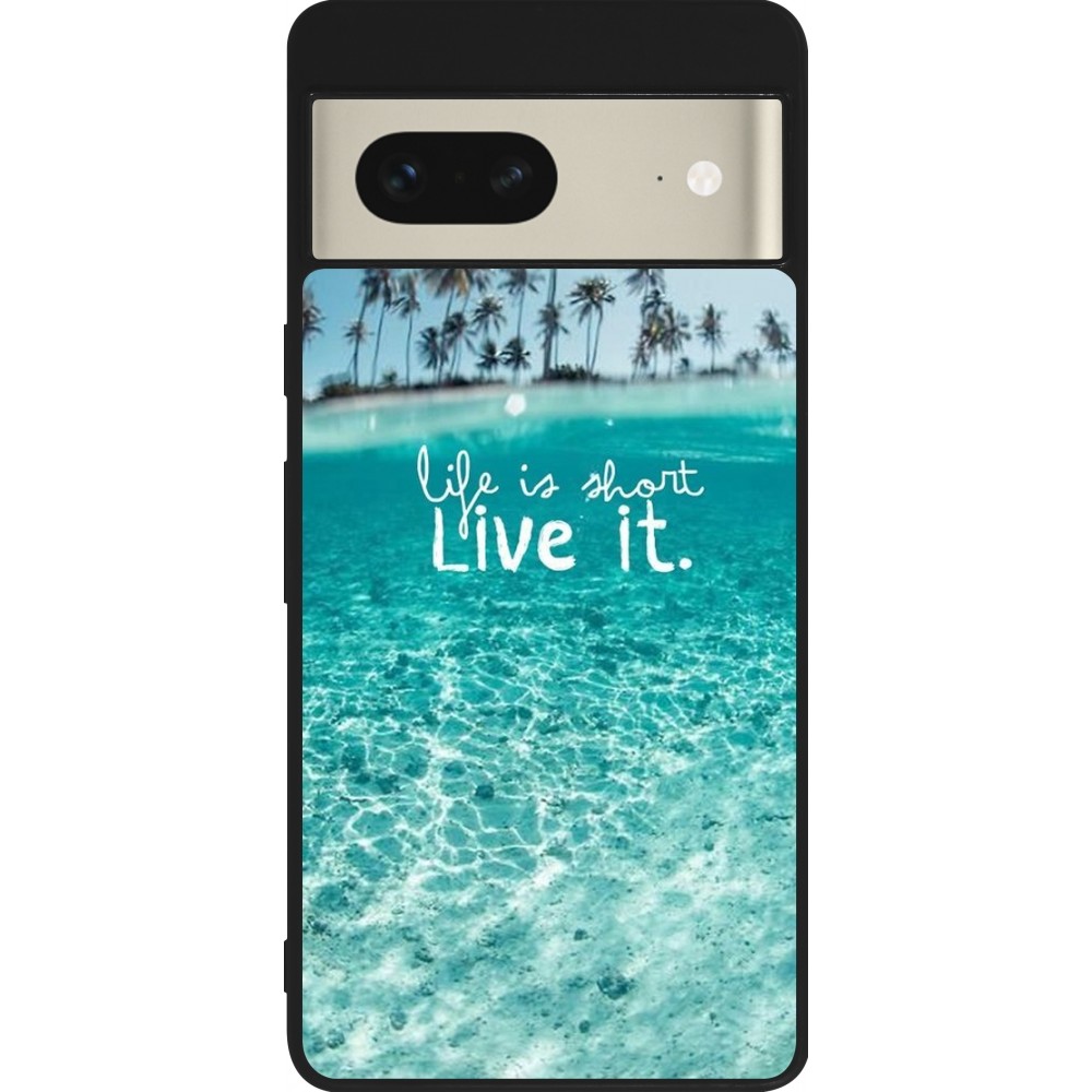 Google Pixel 7 Case Hülle - Silikon schwarz Summer 18 24