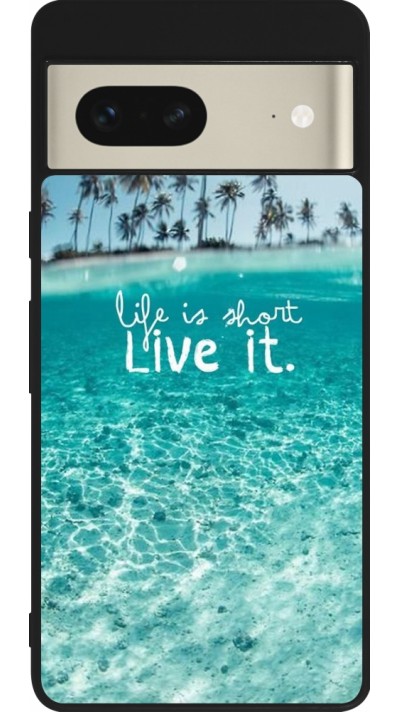 Coque Google Pixel 7 - Silicone rigide noir Summer 18 24