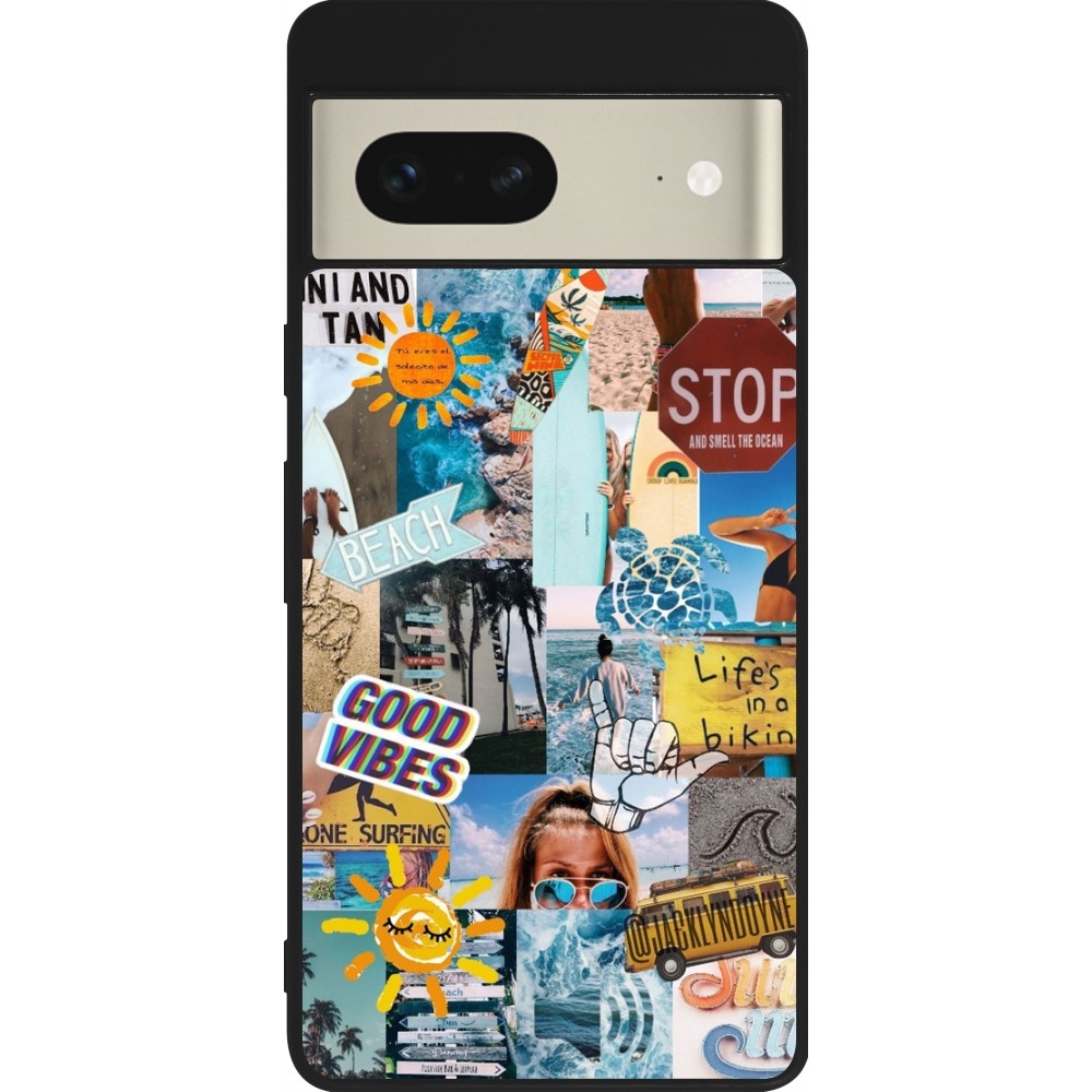 Google Pixel 7 Case Hülle - Silikon schwarz Summer 2021 15