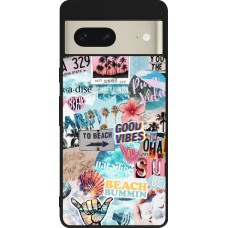 Google Pixel 7 Case Hülle - Silikon schwarz Summer 20 collage