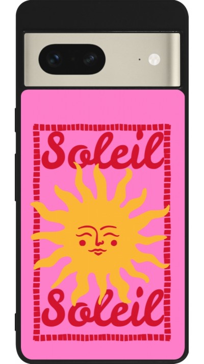 Google Pixel 7 Case Hülle - Silikon schwarz Sun sun 2026