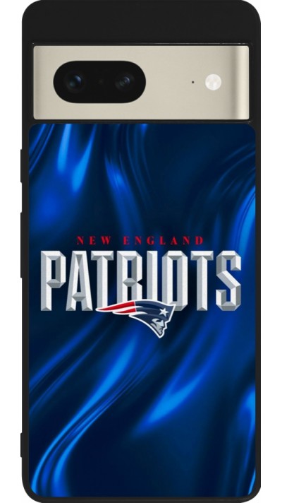 Google Pixel 7 Case Hülle - Silikon schwarz Super Bowl 26 Patriots 2