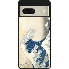 Coque Google Pixel 7 - Silicone rigide noir Tableau art - La Grande Vague de Kanagawa - Hokusai