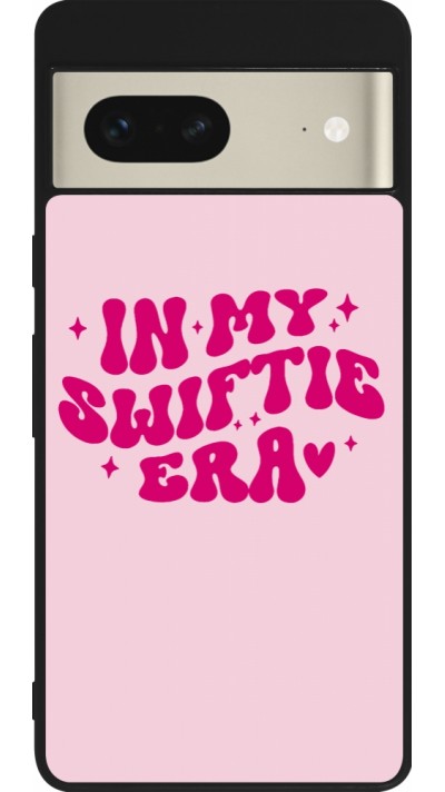 Coque Google Pixel 7 - Silicone rigide noir Taylor Swift In My Swiftie Era - Pink