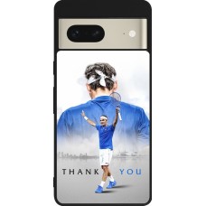 Coque Google Pixel 7 - Silicone rigide noir Thank you Roger