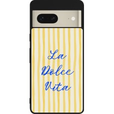 Google Pixel 7 Case Hülle - Silikon schwarz The good life 2026