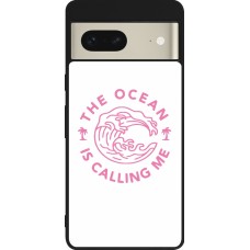 Coque Google Pixel 7 - Silicone rigide noir The Ocean is calling me