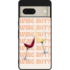 Google Pixel 7 Case Hülle - Silikon schwarz Wine not