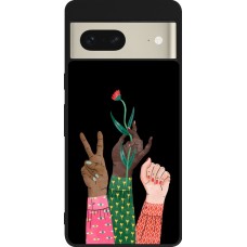 Coque Google Pixel 7 - Silicone rigide noir Womens day 2026 2