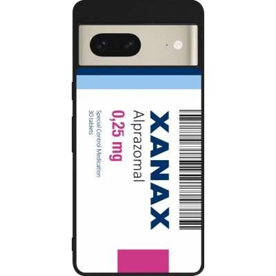 Coque Google Pixel 7 - Silicone rigide noir Xanax Alprazolam 2025