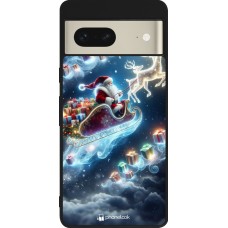 Google Pixel 7 Case Hülle - Silikon schwarz Weihnachten 2023 Verzauberter Weihnachtsmann