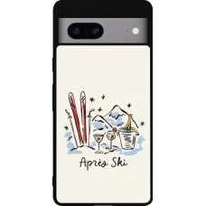 Coque Google Pixel 7a - Silicone rigide noir After the sky 2026