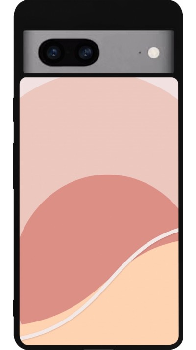 Google Pixel 7a Case Hülle - Silikon schwarz Autumn 22 abstract sunrise