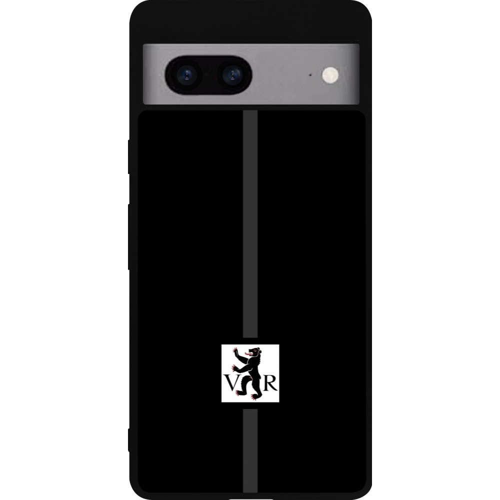 Google Pixel 7a Case Hülle - Silikon schwarz Kanton AR schwarz