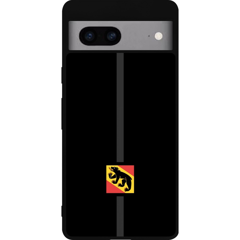 Google Pixel 7a Case Hülle - Silikon schwarz Kanton BE schwarz