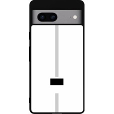 Coque Google Pixel 7a - Silicone rigide noir Canton FR blanc