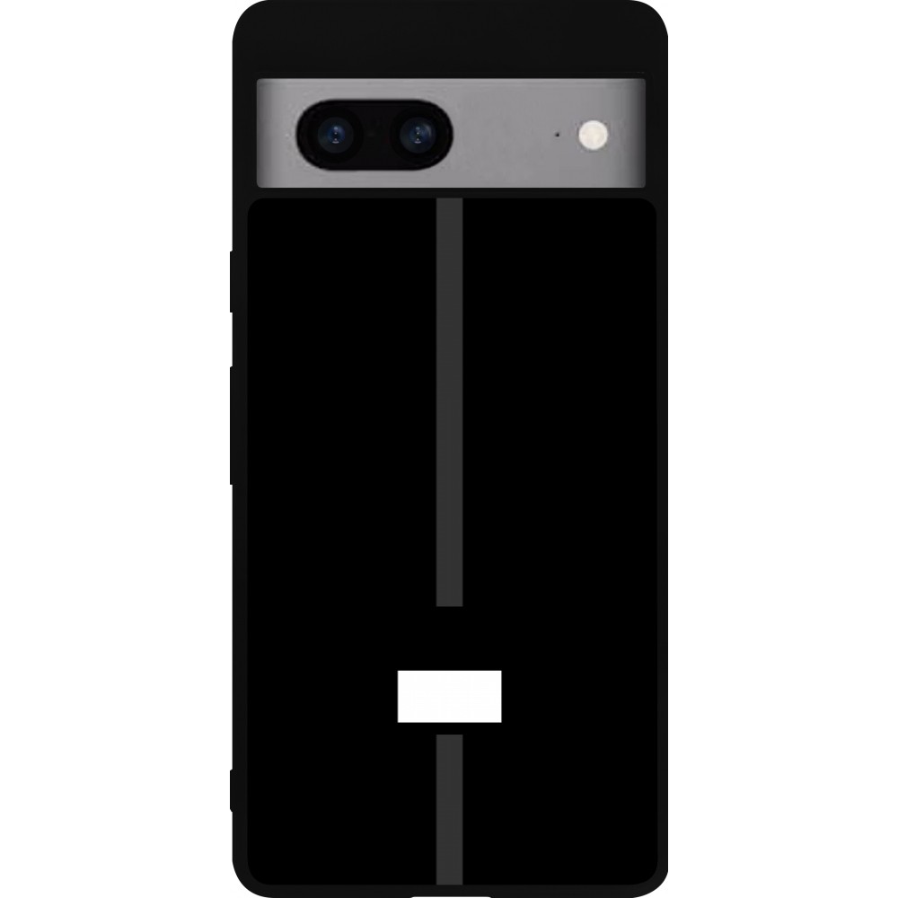 Coque Google Pixel 7a - Silicone rigide noir Canton FR noir
