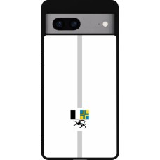 Google Pixel 7a Case Hülle - Silikon schwarz Kanton GR weiss