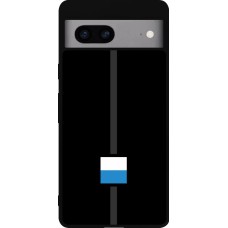 Coque Google Pixel 7a - Silicone rigide noir Canton LU noir