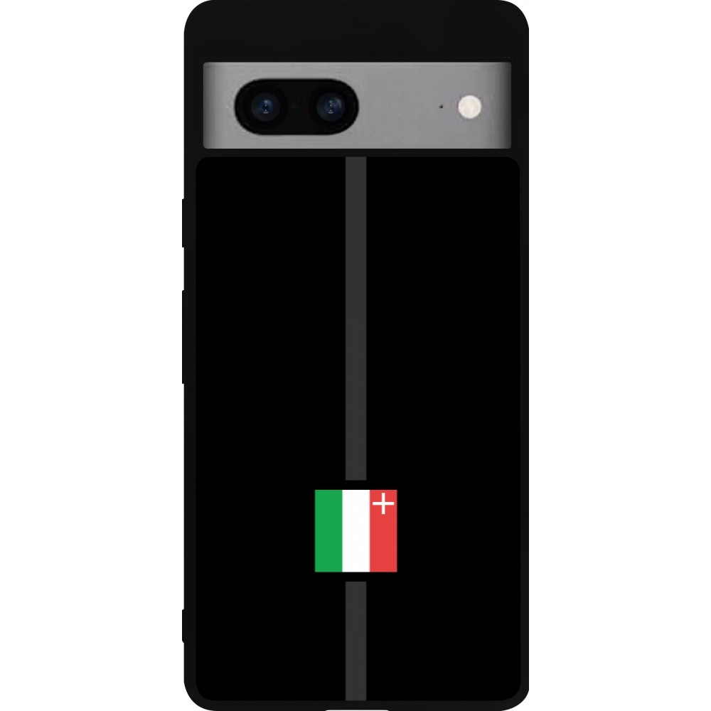 Coque Google Pixel 7a - Silicone rigide noir Canton NE noir