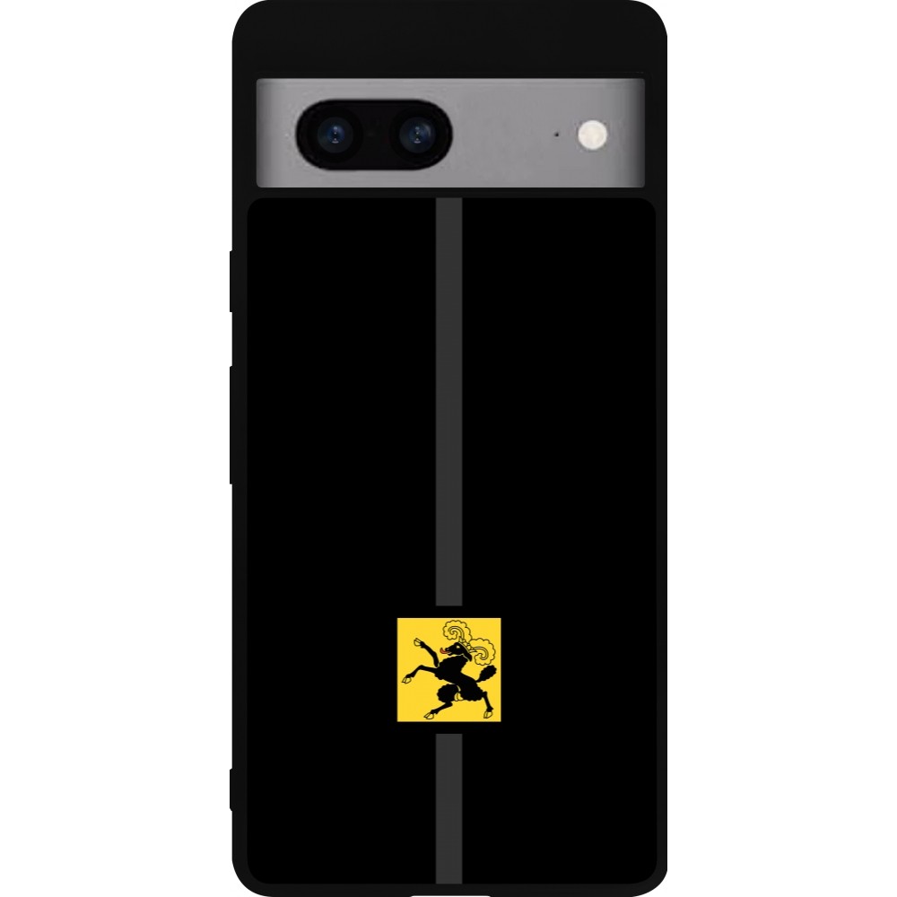 Coque Google Pixel 7a - Silicone rigide noir Canton SH noir