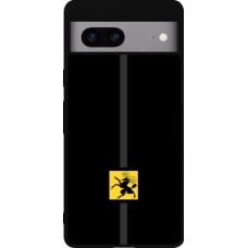 Coque Google Pixel 7a - Silicone rigide noir Canton SH noir