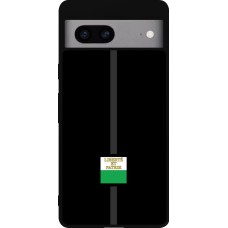 Coque Google Pixel 7a - Silicone rigide noir Canton VD noir