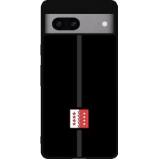 Coque Google Pixel 7a - Silicone rigide noir Canton VS noir