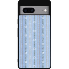 Google Pixel 7a Case Hülle - Silikon schwarz Edelweiss