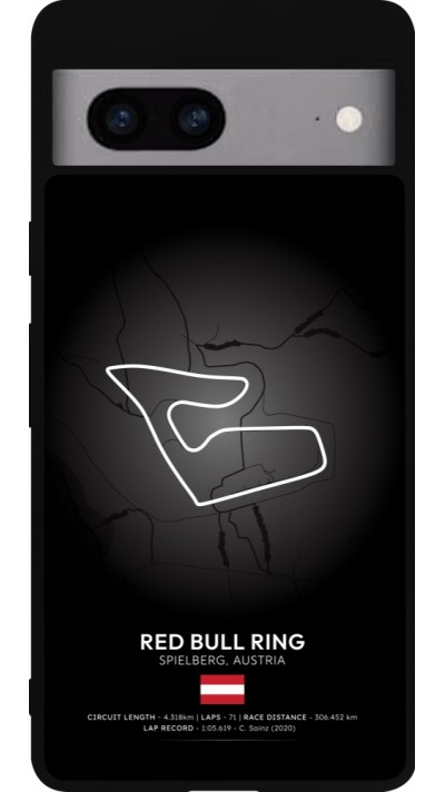 Google Pixel 7a Case Hülle - Silikon schwarz F1 Track 2025 Austria