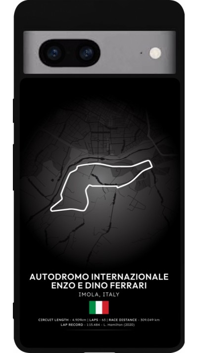 Google Pixel 7a Case Hülle - Silikon schwarz F1 Track 2025 Emilia-Rogmana