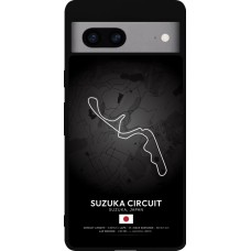 Google Pixel 7a Case Hülle - Silikon schwarz F1 Track 2025 Japan